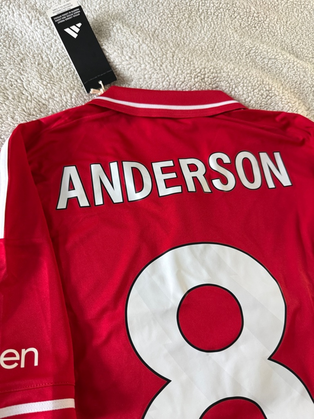 Nottingham Forest #8 Eliot Anderson 2025-26 Adidas Home Premier League Jersey - Picture 12 of 12